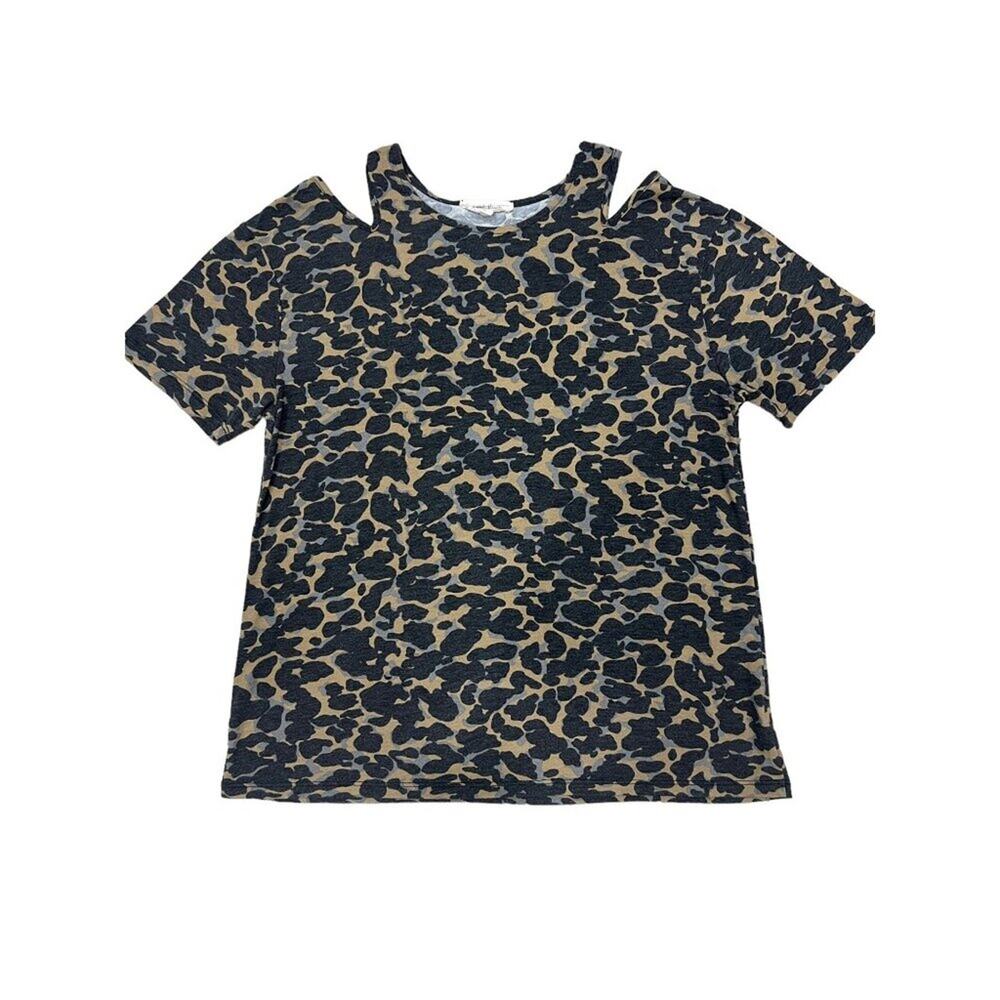 Painted Threads Size L‎ Camouflage Camo Cut-out Shoulder Top Blouse - Picture 2 of 7